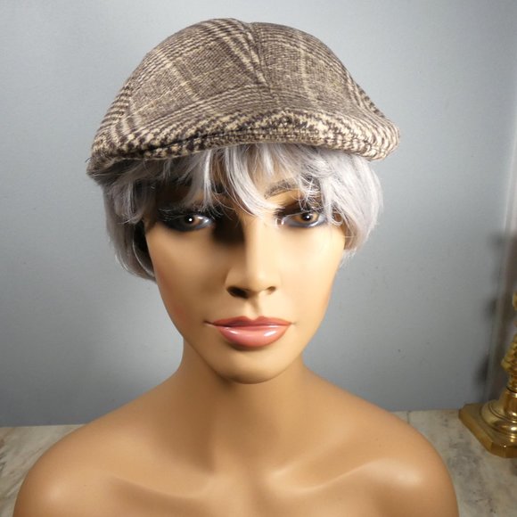 Ribbed Driving Cap Hat Chocolate